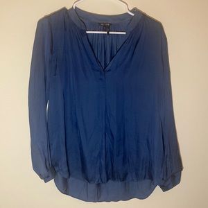 Nic+Zoe Silky Blouse | Size Petite S | Color Blue